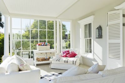 Sunroom with Garden Window
